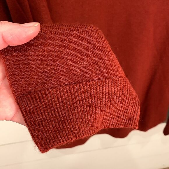 Virgola red turtleneck long sleeved winter sweater woman’s XXL - Picture 4 of 7